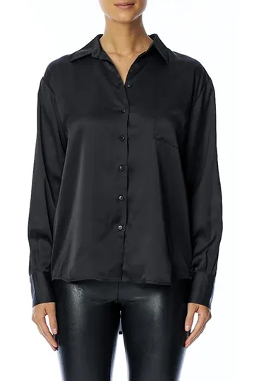Женская рубашка черная "Флоран"